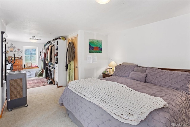 bedroom featuring carpet flooring