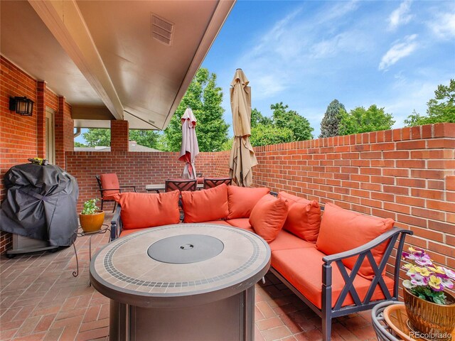3481 S Race St, Englewood, CO 80113 - view of patio / terrace featuring outdoor lounge area and area for grilling