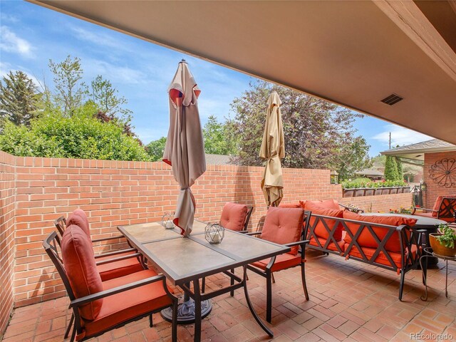 3481 S Race St, Englewood, CO 80113 - view of patio featuring outdoor dining area and outdoor lounge area