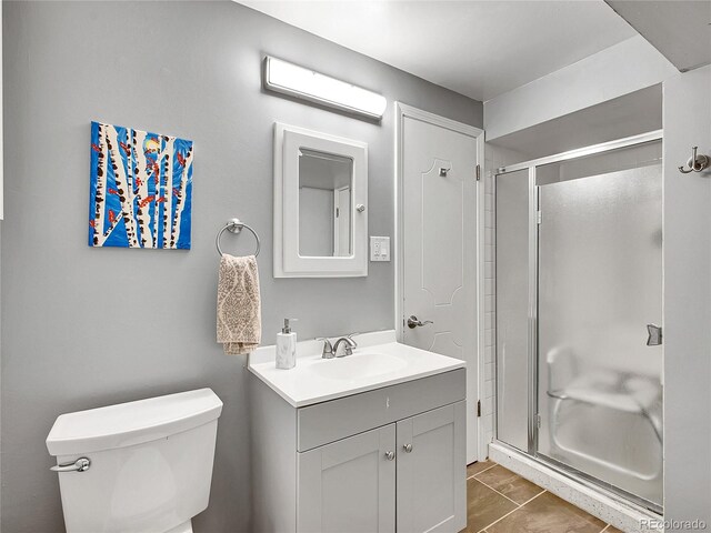 3481 S Race St, Englewood, CO 80113 - bathroom with vanity and a stall shower
