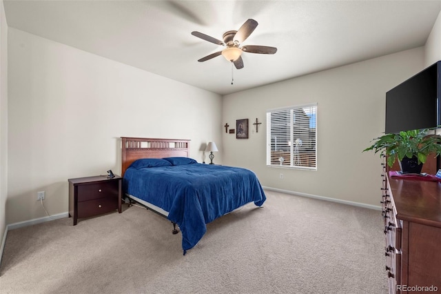 1868 Homestead Dr, Fort Lupton, CO 80621 - bedroom featuring carpet, baseboards, and a ceiling fan