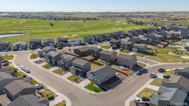 1868 Homestead Dr, Fort Lupton, CO 80621 - aerial view of property's location featuring a golf course, nearby suburban area, and a large body of water