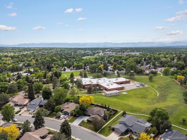7055 E Heritage Pl S, Centennial, CO 80111 - aerial perspective of suburban area with mountains