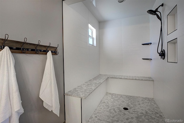 28051 Camel Heights Cir, Evergreen, CO 80439 - full bath featuring a tile shower
