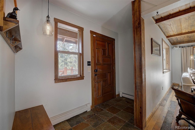 28051 Camel Heights Cir, Evergreen, CO 80439 - foyer with baseboard heating