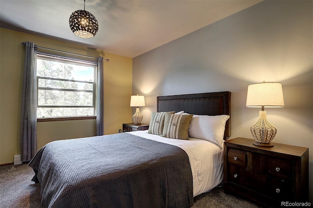28051 Camel Heights Cir, Evergreen, CO 80439 - bedroom featuring dark colored carpet