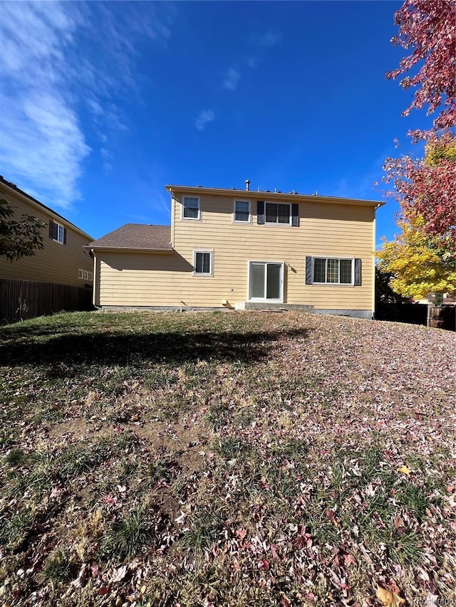 view of back of property