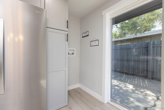 interior space featuring light hardwood / wood-style flooring