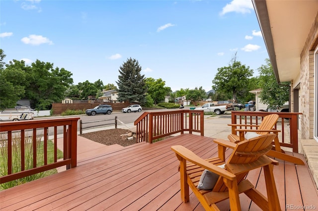 12705 W Chenango Ave, Morrison, CO 80465 - view of wooden terrace