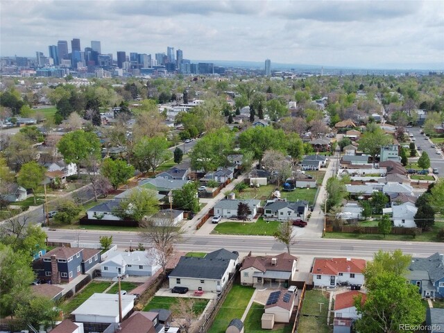 aerial perspective of suburban area