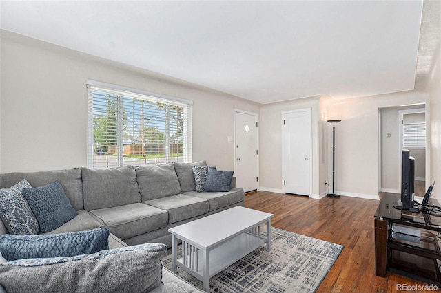 2235 W 46th Ave, Denver, CO 80211 - living room featuring wood finished floors and baseboards