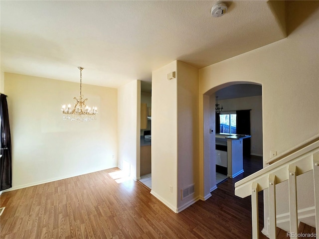 interior space featuring wood-type flooring