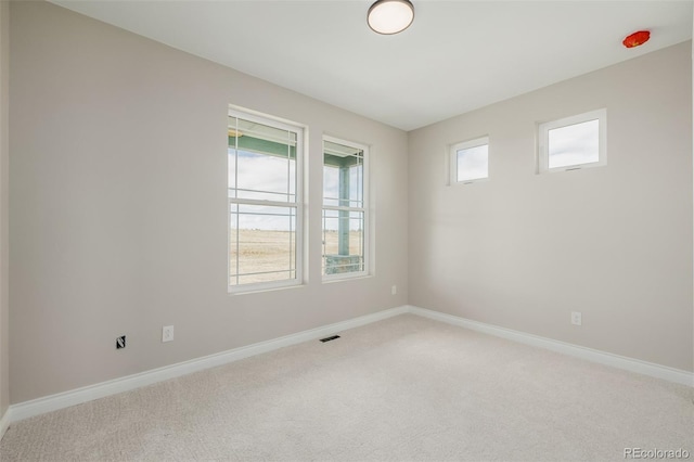 view of carpeted empty room