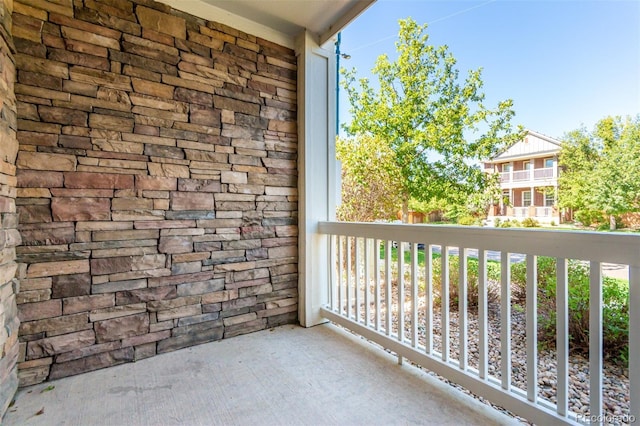 view of balcony