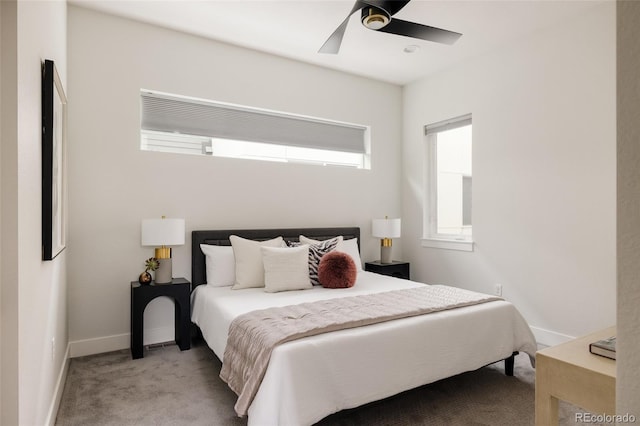 3308 W 17th Ave, Denver, CO 80204 - carpeted bedroom featuring multiple windows and ceiling fan
