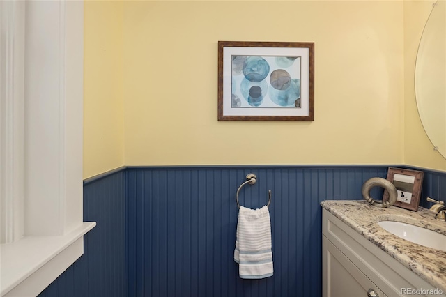 bathroom featuring vanity