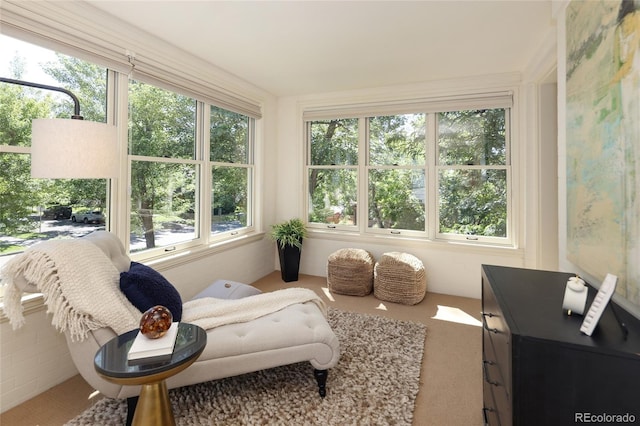 sunroom featuring plenty of natural light