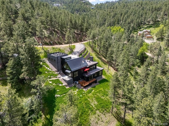 365 Bow Mountain Rd, Boulder, CO 80302 - view from above of property featuring a forest