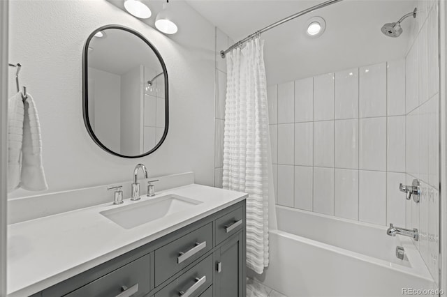 5698 Green Oaks Dr, Greenwood Village, CO 80121 - full bathroom featuring shower / tub combo and vanity