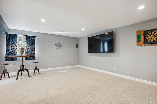 interior space featuring carpet floors