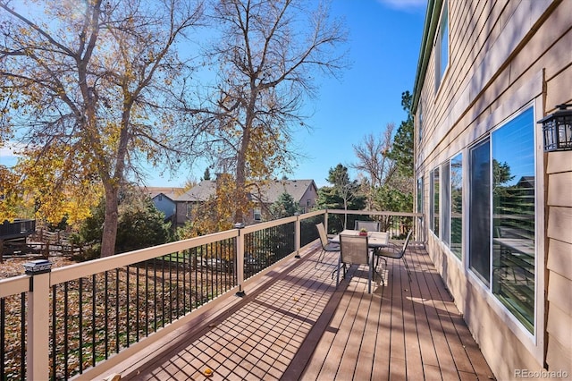 view of wooden terrace