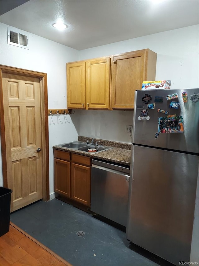 kitchen featuring sink and appliances with stainless steel finishes