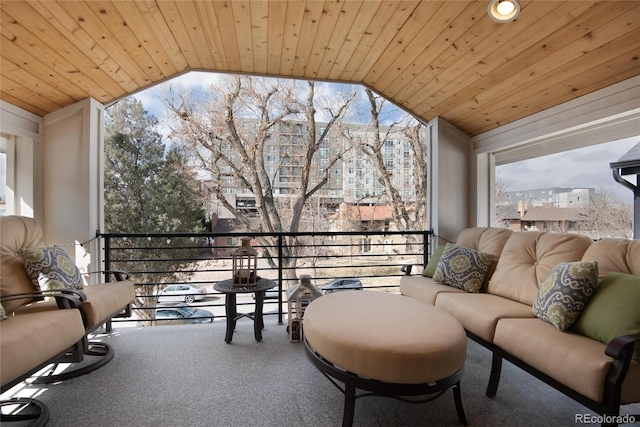 balcony with an outdoor living space