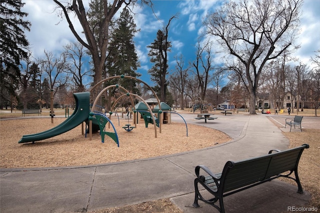 view of communal playground