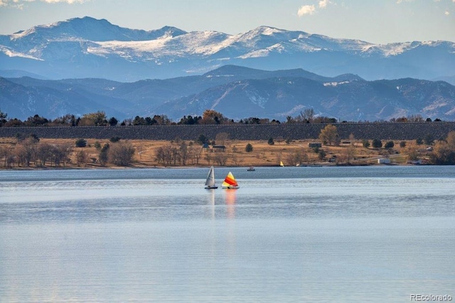 11241 E Cimmarron Dr, Englewood, CO 80111 - water view with mountains