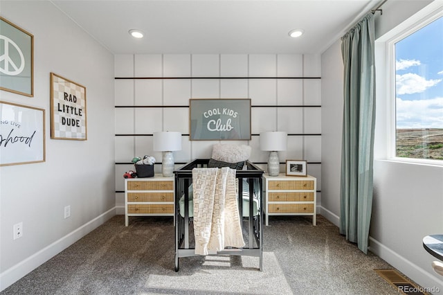 16498 W 92nd Pl, Arvada, CO 80007 - carpeted bedroom with baseboards and recessed lighting