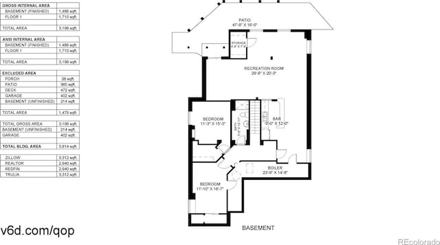1229 Berganot Trl, Castle Pines, CO 80108 - floor plan / room layout