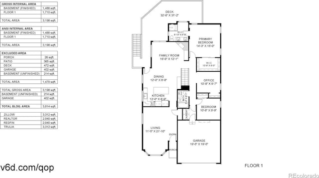 1229 Berganot Trl, Castle Pines, CO 80108 - floor plan / room layout