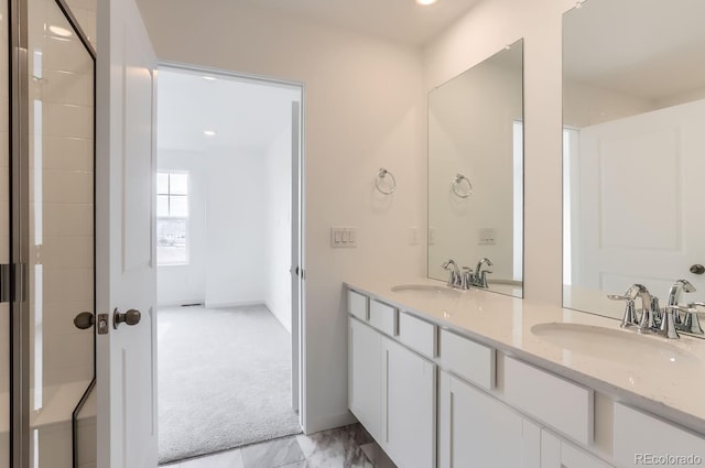 bathroom with vanity