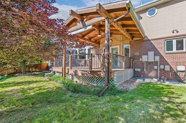 942 Xenon Ct, Golden, CO 80401 - back of property featuring a wooden deck