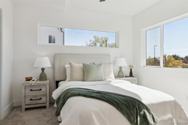 bedroom with baseboards