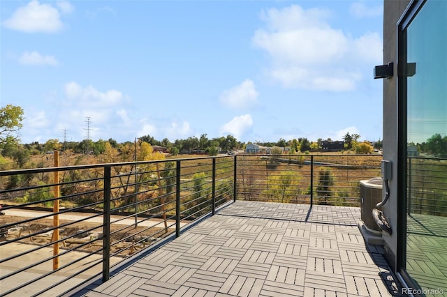 balcony with central AC