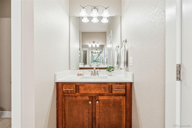 bathroom with vanity