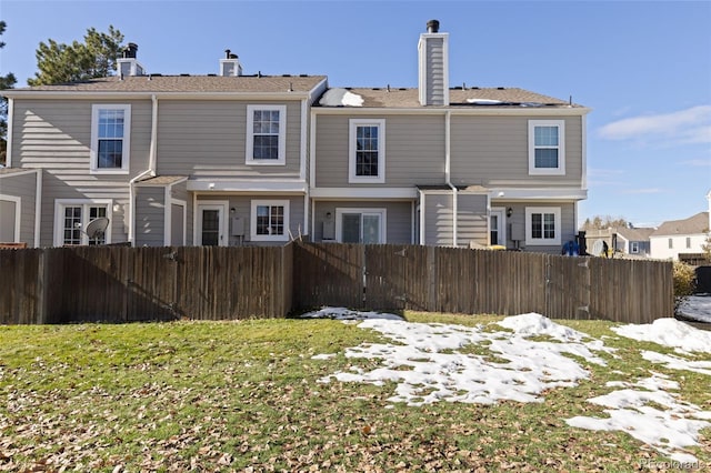 view of rear view of property