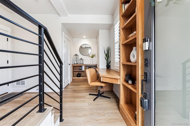 5423 S Prince St Unit B, Littleton, CO 80120 - office area featuring light wood-style floors
