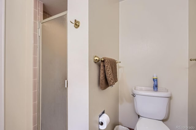 3724 S Poplar St, Denver, CO 80237 - bathroom with toilet and a shower stall