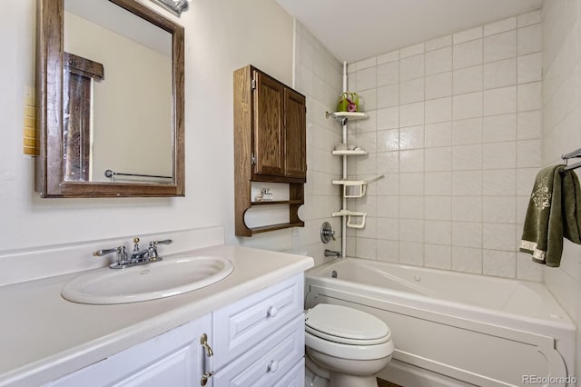 3724 S Poplar St, Denver, CO 80237 - full bathroom with vanity and shower / bathtub combination