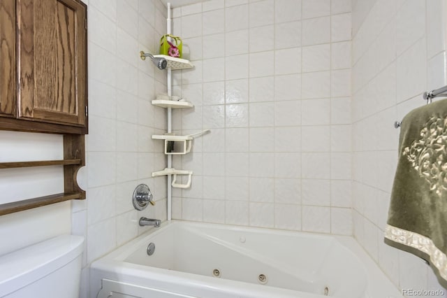 3724 S Poplar St, Denver, CO 80237 - bathroom with toilet and a combined bath / shower with jetted tub