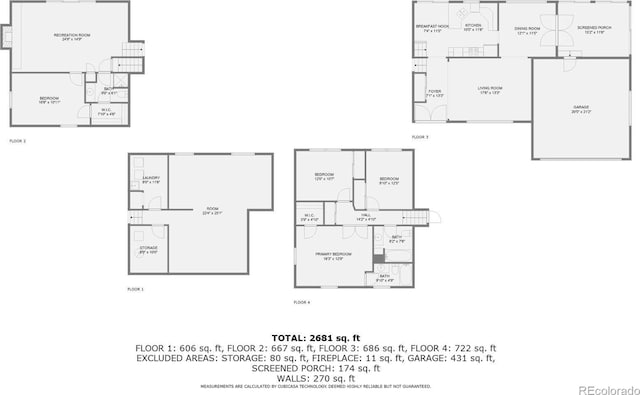 3724 S Poplar St, Denver, CO 80237 - view of room layout