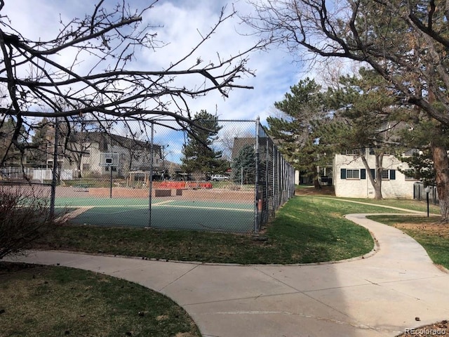 5875 E Iliff Ave Unit 203, Denver, CO 80222 - view of home's community featuring a tennis court