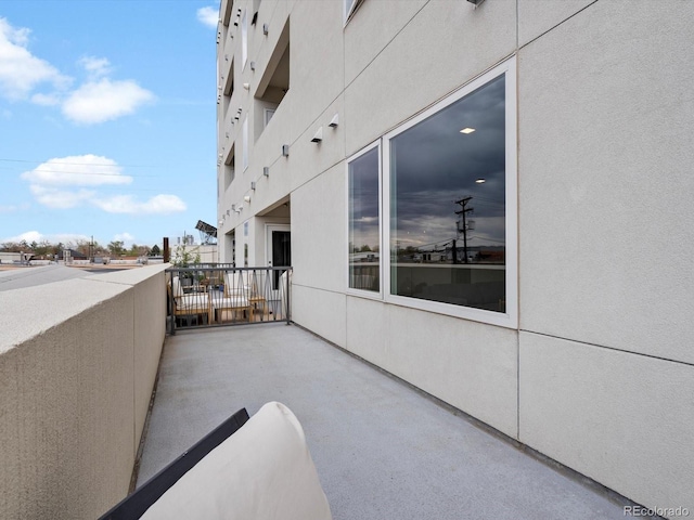 view of balcony