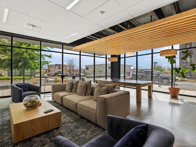 community lobby featuring visible vents