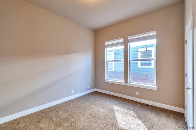 view of carpeted empty room