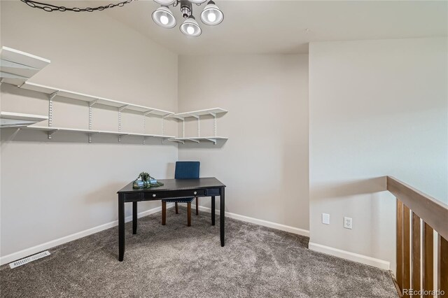 office featuring carpet floors