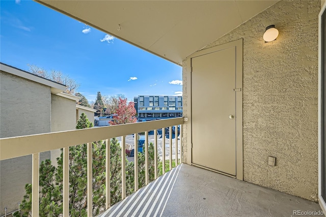 view of balcony