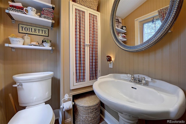 80 Meadow Ln, Bailey, CO 80421 - half bathroom with toilet and a sink